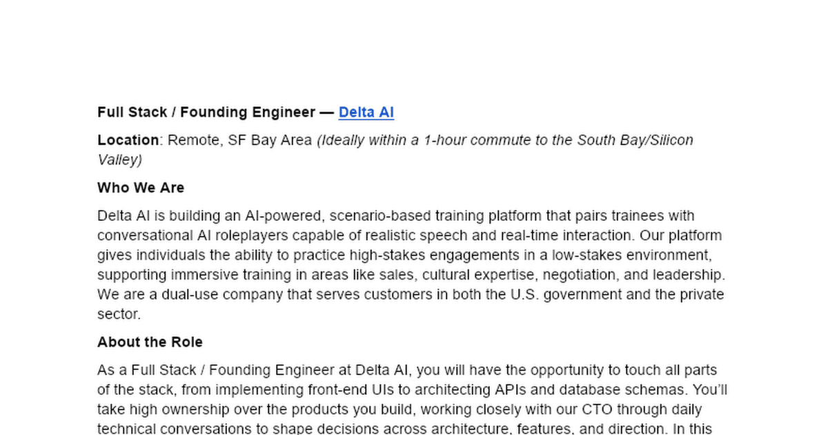 Delta AI